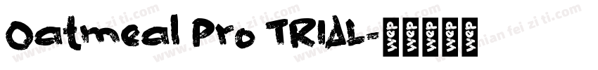 Oatmeal Pro TRIAL字体转换